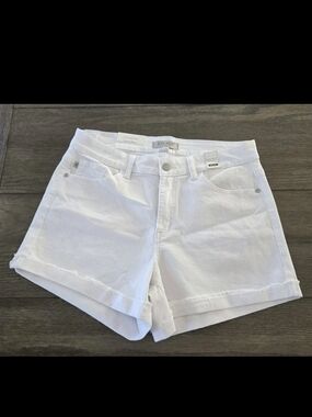 Judy Blue White Mid Rise Stretch Shorts JB1588 Womens Size XL New NWT